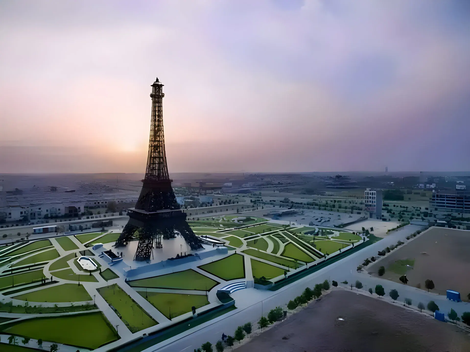 Eiffel Tower replica at Bahria Town, Lahore — beside PropertyInn’s head office